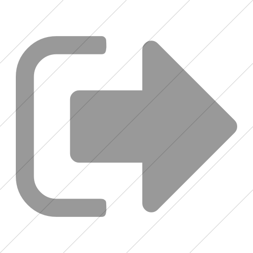 Simple Light Gray Bootstrap Font Awesome Sign Out Icon