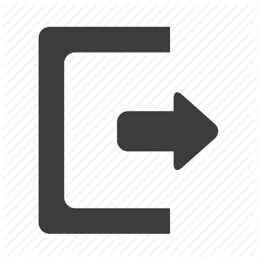 Exit, Get Out, Log Out, Logout, Out, Quit, Sign Out Icon