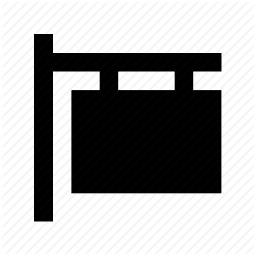 Commercial Sign, Hanging Signboard, Info Board, Sign Bracket