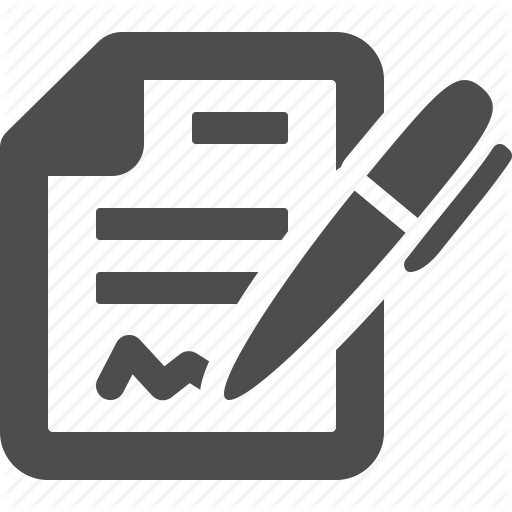 Business, Contract, Finance, Office, Paper, Pen, Signature Icon