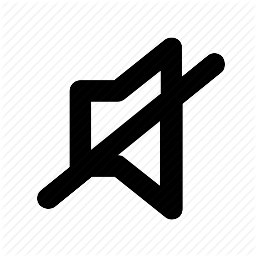 Mute, No Volume, Quiet, Silence, Volume Icon