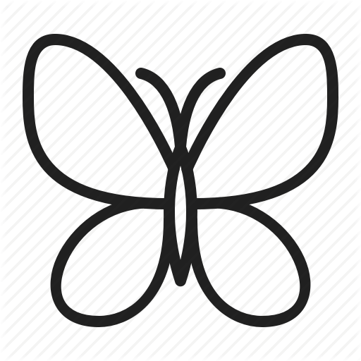 Butterfly, Light, Silk Icon