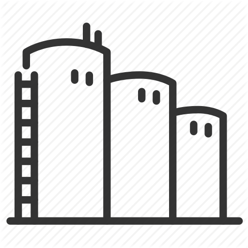 Factory, Industrial, Industry, Process, Production, Silo Icon