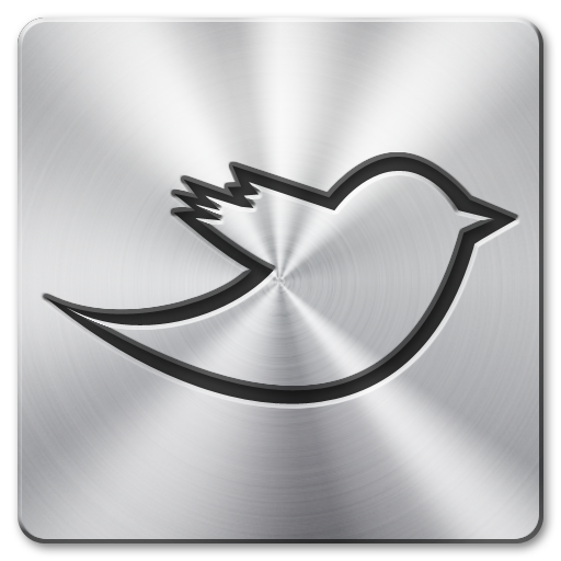 Social Media Twitter Silver Icon