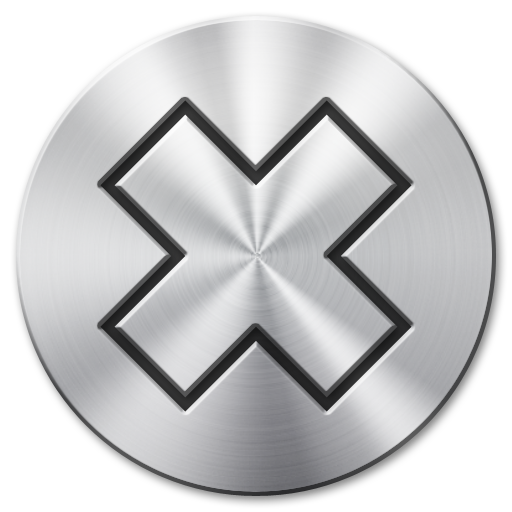 Delete Smooth Silver Icon