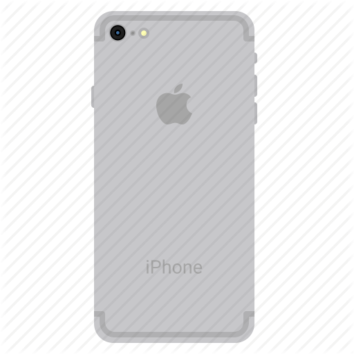 Apple, Back, Mobile, Plus, Side, Silver Icon
