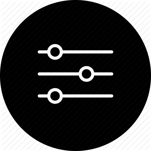 Equalazer, Filter, Menu, Options, Settings Icon