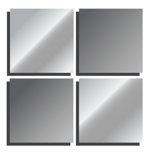 Silver Metal Social Media Icons