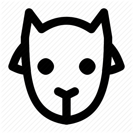 Animal, Face, Farm, Goat, Mammal, Ram Icon