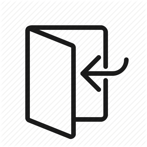 Download, Enter, File, Import, In, Inside, Line Icon