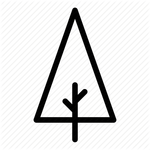 Branches, Tree, Triangle Icon