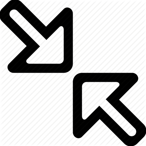 Cut, Decrease, Minimize, Reduce, Resize, Shrink, Simplify Icon