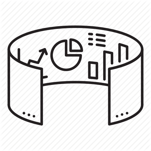 Business, Graph, Reality, Screen, Simulation, Technology, Virtual Icon
