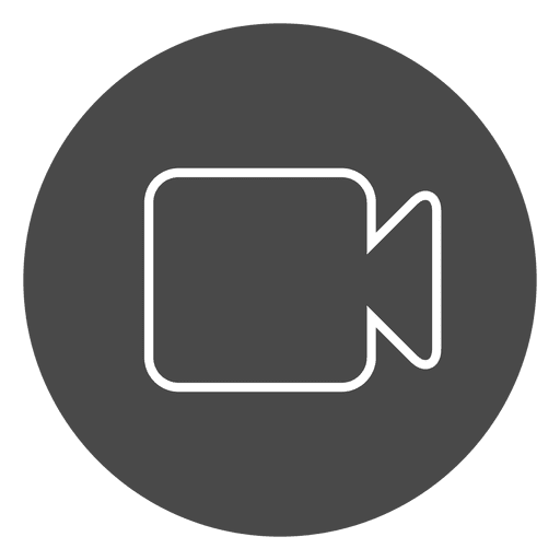 Camera On Button Circle Icon