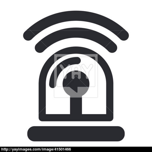 Vector Illustration Of Isolated Siren Icon Vector