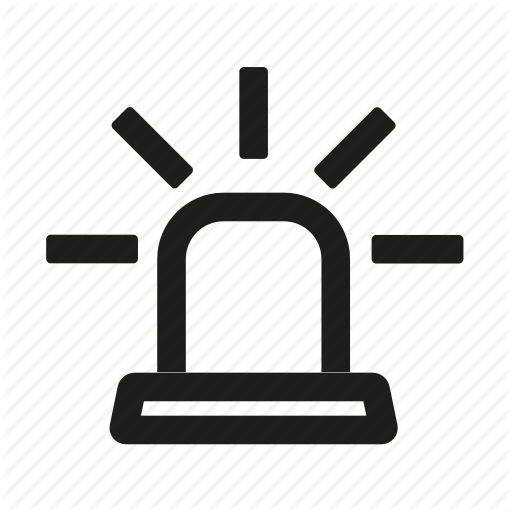 Ambulance, Firefighter, Police, Siren Icon