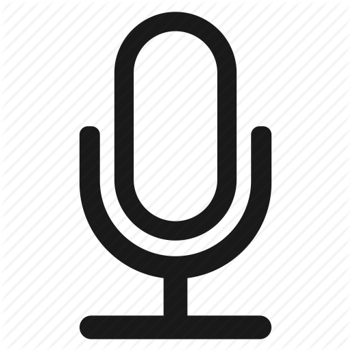 Mic, Microphone, Siri, Speaker, Speech, Text Icon