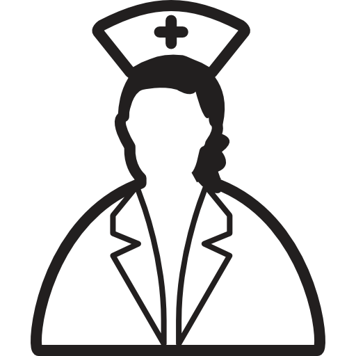 Sister, Doctor, Lady, Nurse, Medical Icon Free Of Medical Black Line