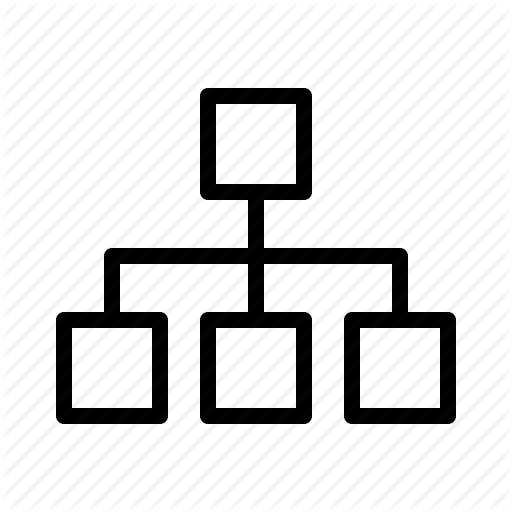 Hierarchy, Organigram, Sitemap, Structure, Web Icon