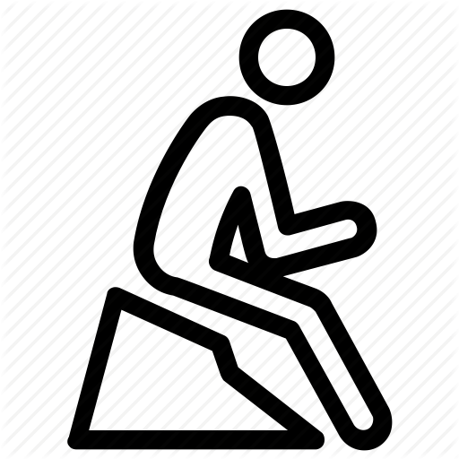 Human, Man, Person, Relaxing, Sitting Icon