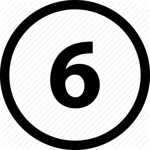 Menu, Nav, Number, Six Icon