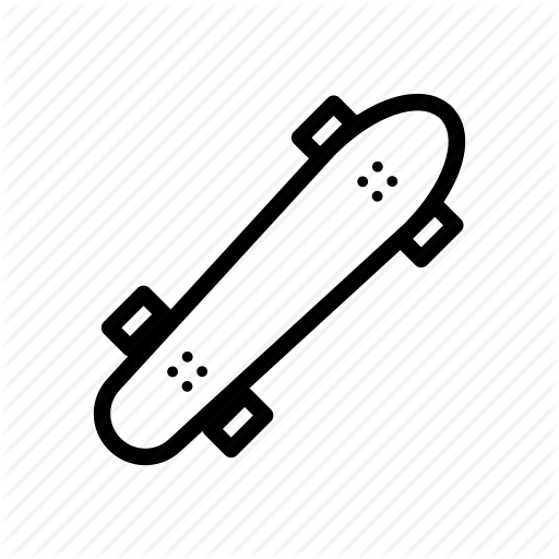 Board, Shortboard, Skateboard, Skating, Wheels Icon
