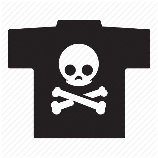 Punk Rock, Shirt, Skull, Skull And Bones Icon
