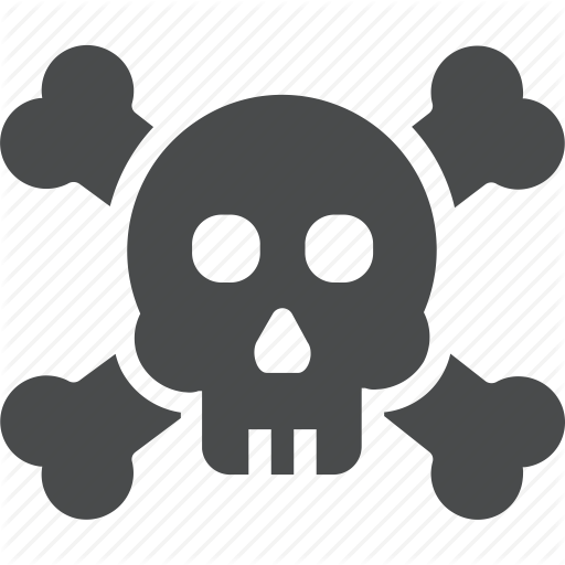 Bones, Crossbones, Death, Pirate, Skeleton, Skull, Spooky Icon