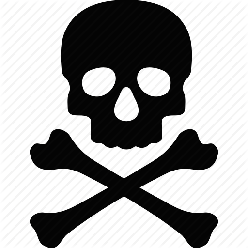 Crossbones, Danger, Dead, Death, Evil, Skull, Toxic Icon