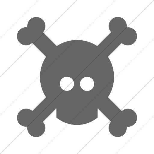 Simple Gray Foundation Skull Icon