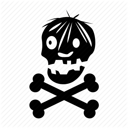 Crossbones, Halloween, Skull, Spooky Icon