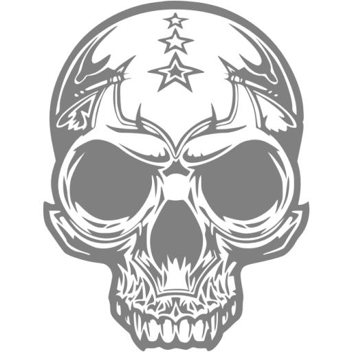 Gray Skull Icon