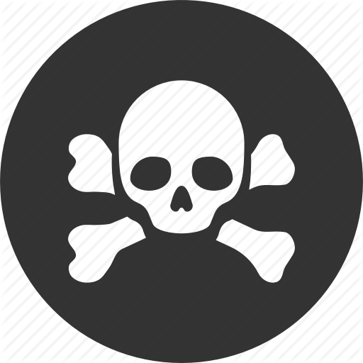 Black Spot, Danger, Dead Head, Death, Pirate, Poison, Skull Icon