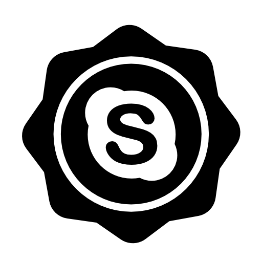 Skype Social Badge Free Vector Icons Designed