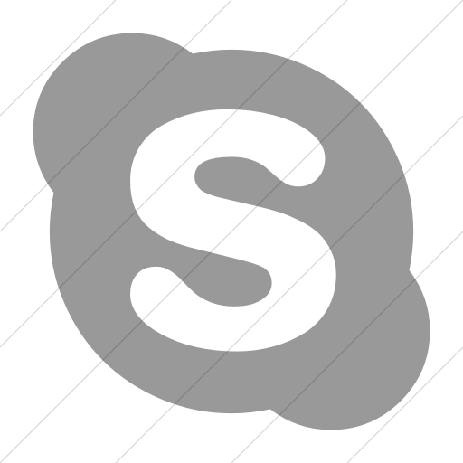 Simple Light Gray Bootstrap Font Awesome Brands Skype Icon