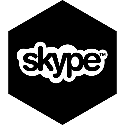 Images Of Skype Icon Black And White