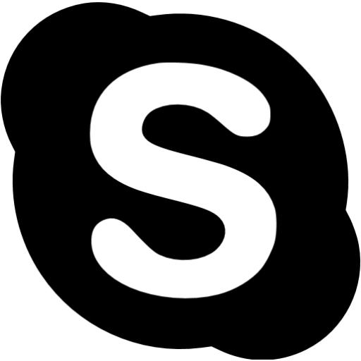 Black Skype Icon