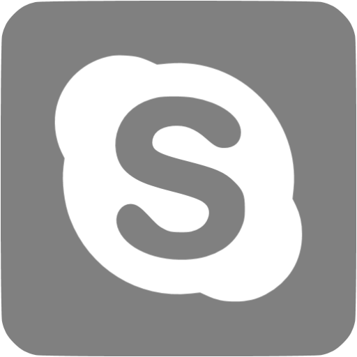 Gray Skype Icon