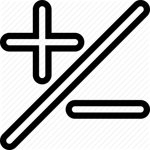 Calculator, Minus, Plus, Slash Icon