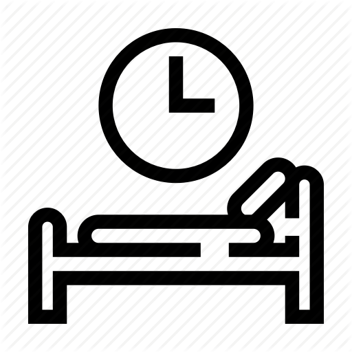Bed, Clock, Hostel, Hotel, Sleep Icon