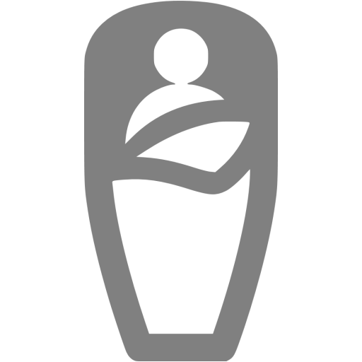 Gray Sleeping Bag Icon