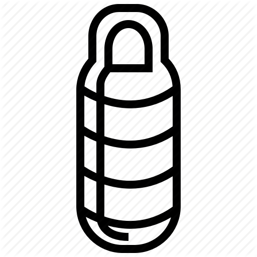 Camping, Outline, Sleeping Bag Icon