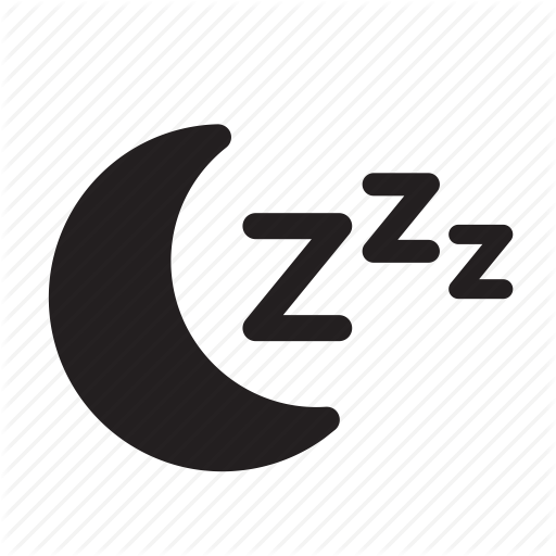 Moon, Night, Rest, Sleeping Icon