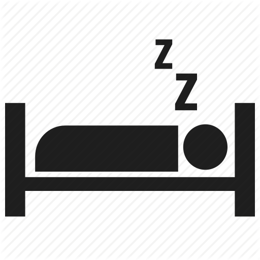 Bed, Rest, Sleep, Sleeping Icon