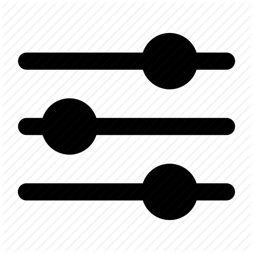 Config, Equalizer, Filter, Settings, Slider Icon