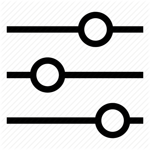 Configuration, Controls, Equalizer, Options, Settings, Sliders Icon