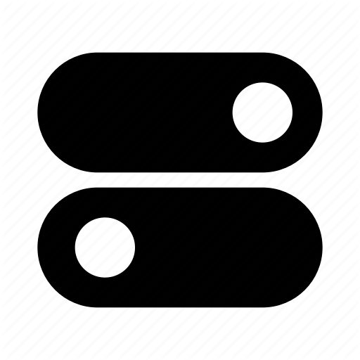 Buttons, Option, Options, Settings, Sliders Icon