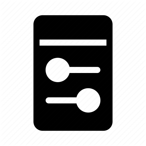 Center, Control, Options, Settings, Sliders Icon