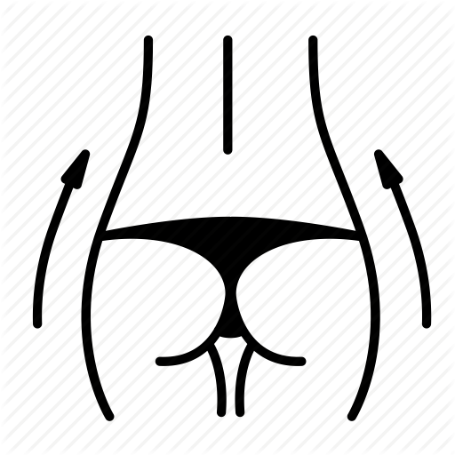 Body, Butt, Buttocks, Fitness, Slim Icon