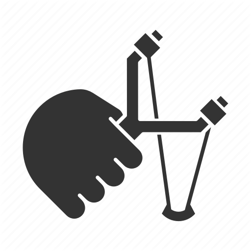 Catapult, Hand, Hold, Shot, Sling, Slingshot, Toy Icon